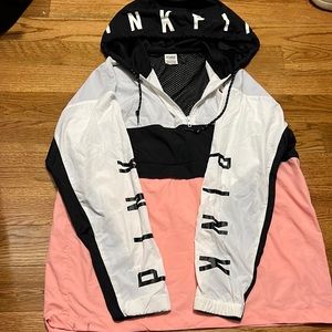 PINK multi color resource jacket with big pocket. Lightly used but high quality